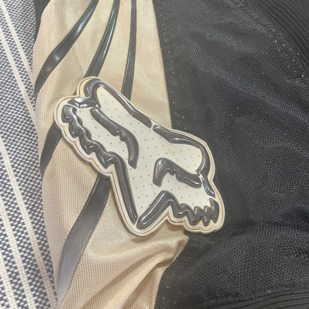 Y2K Fox Racing Technique Motocross Pants Tan Mens Fits 32-34 All Over Staining